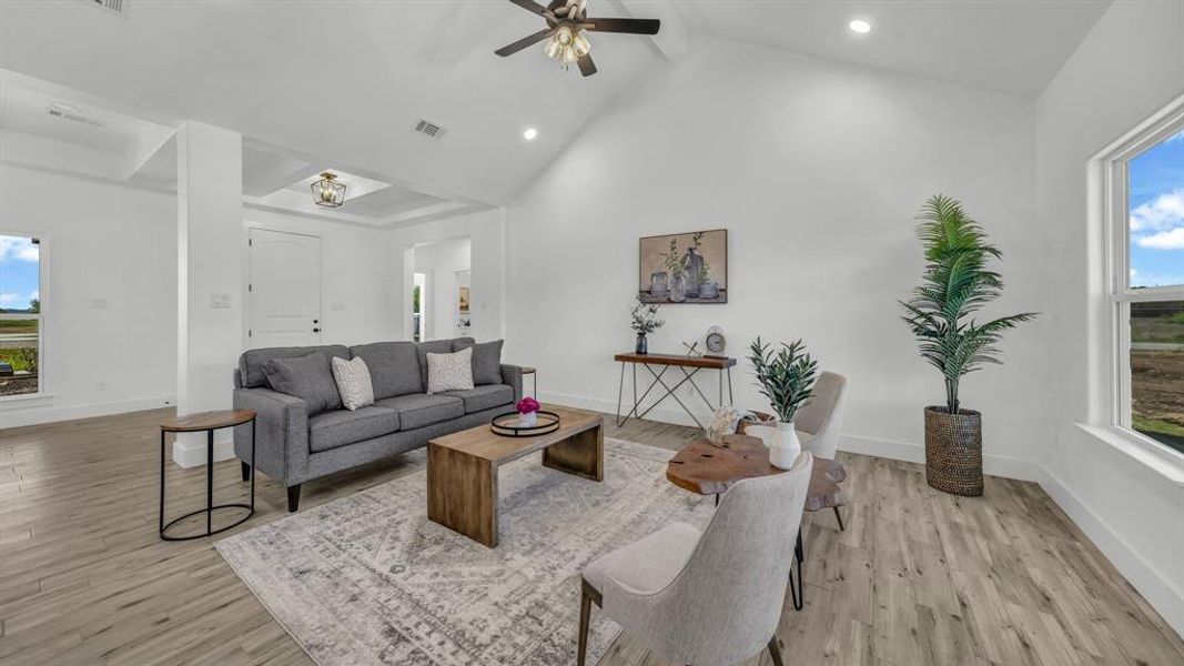 Furnished interior view inside a new home in , Weatherford (Image 5).