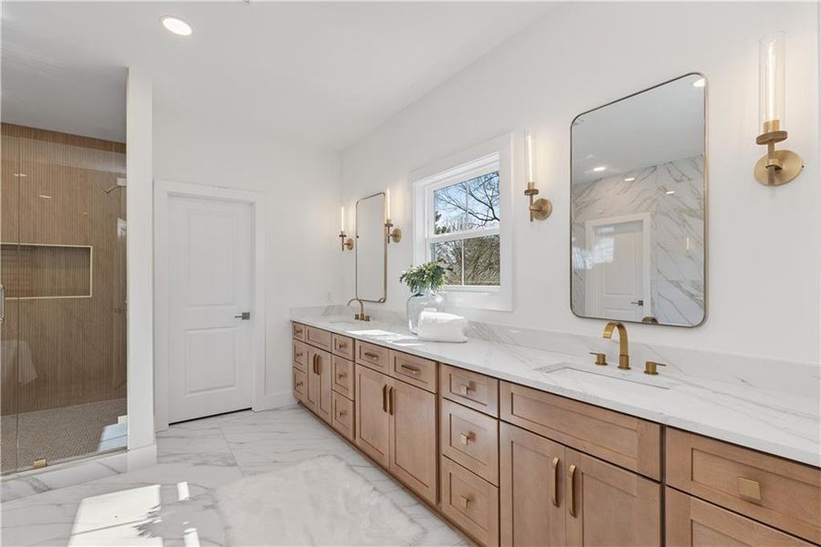 Furnished interior view inside a new home in , Decatur (Image 45).