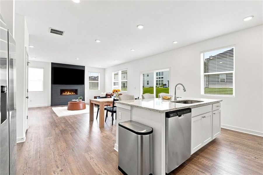 Furnished interior view inside a new home in , Grayson (Image 15).