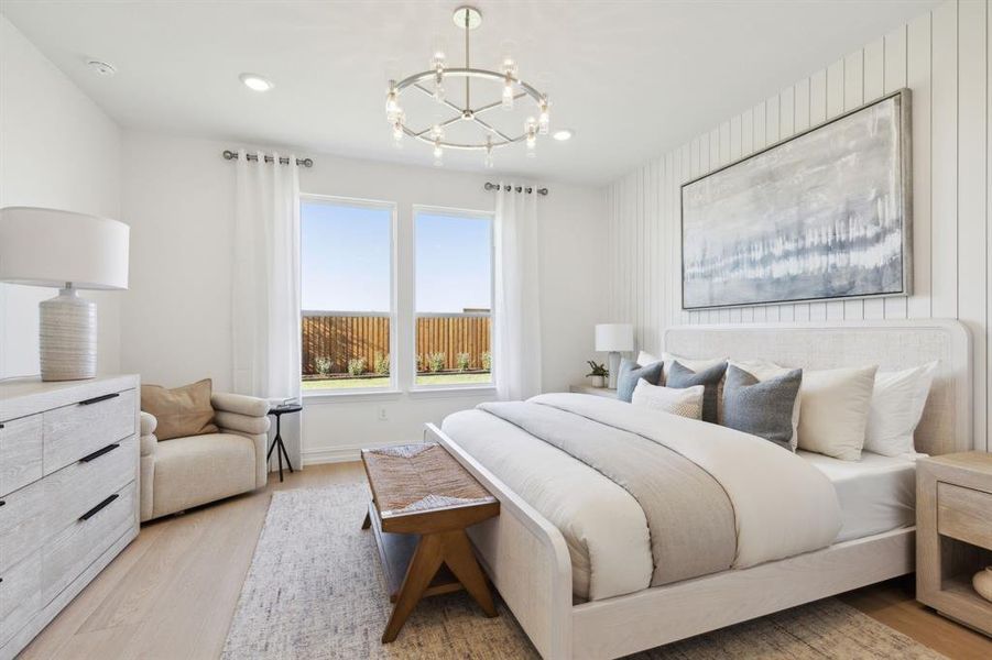 *Model Representation - Spacious owner's suite with private bath
