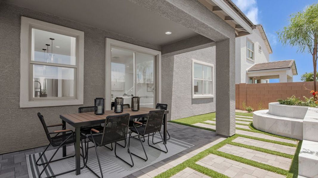 Representative exterior details of a home built from the Havenwood by Taylor Morrison in Artisan at Asante Vista Collection, Surprise (Image 3).