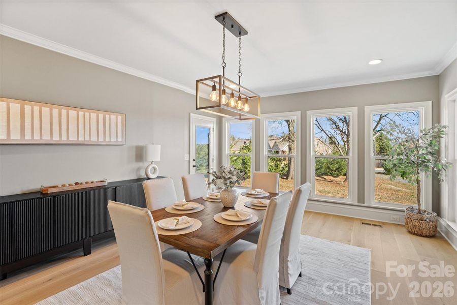 Furnished interior view inside a new home in , Indian Trail (Image 10). Furnished interior view inside a new home in , Indian Trail (Image 10).