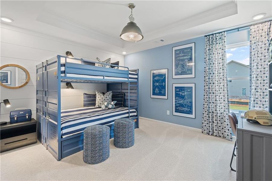 Furnished interior view inside a new home in Westwind Estates, Hampton (Image 24).