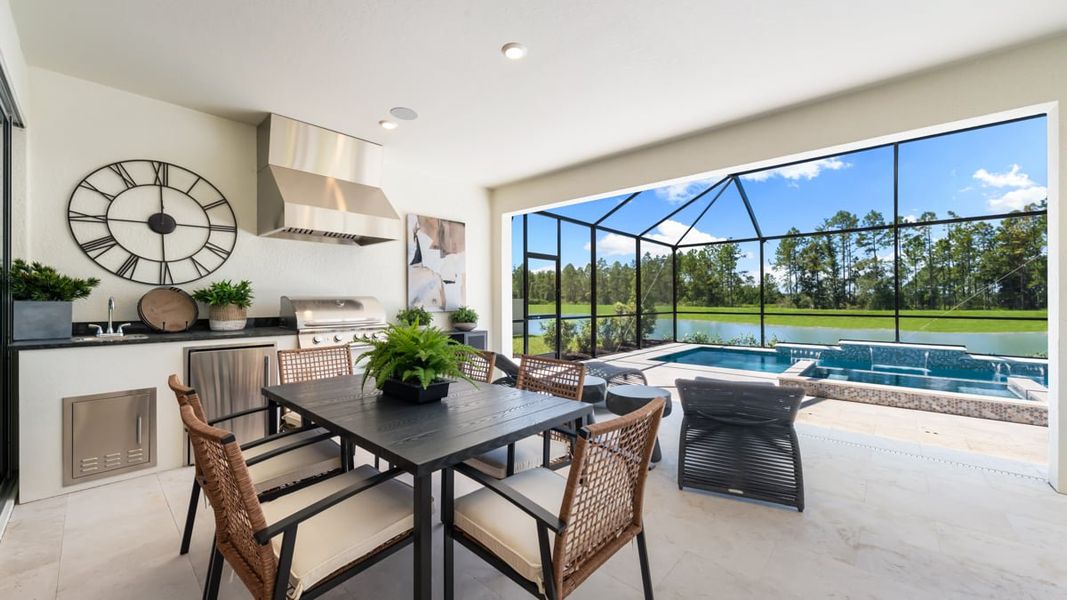 Representative furnished interior of a home built from the Tortola by Taylor Morrison in Hammock at Two Rivers, Zephyrhills (Image 25).