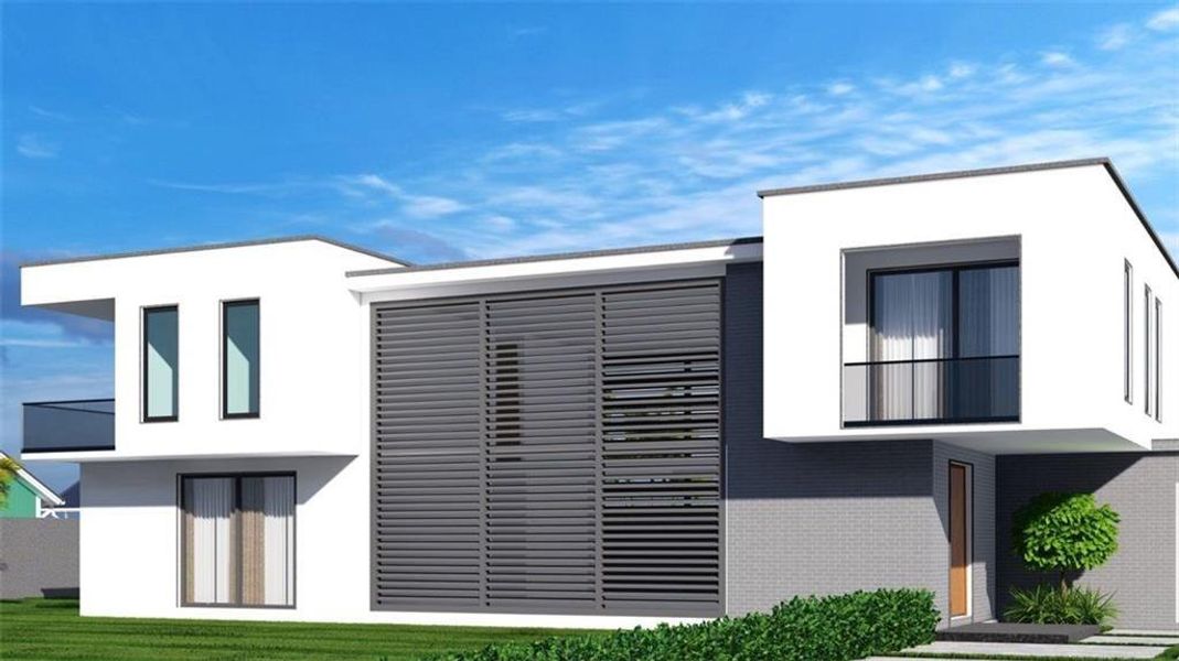 Front exterior of a new home in , Atlanta, GA, highlighting curb appeal (Image 2). Front exterior of a new home in , Atlanta, GA, highlighting curb appeal (Image 2).