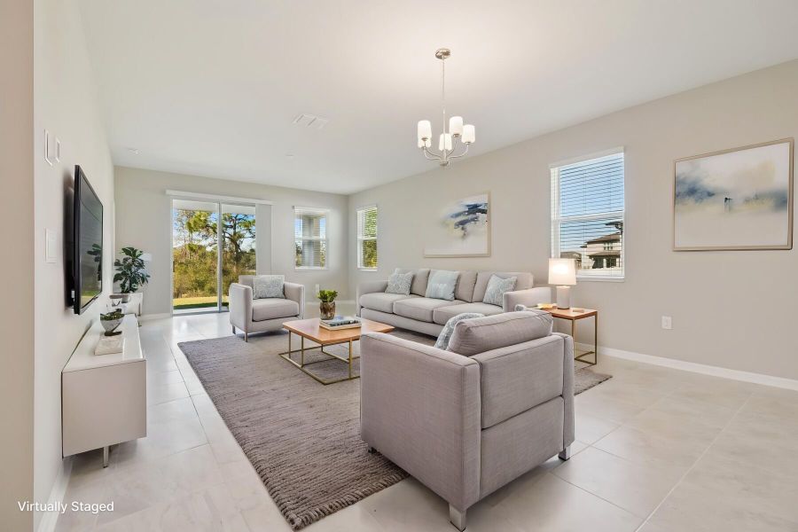 Family Room - Virtually Staged