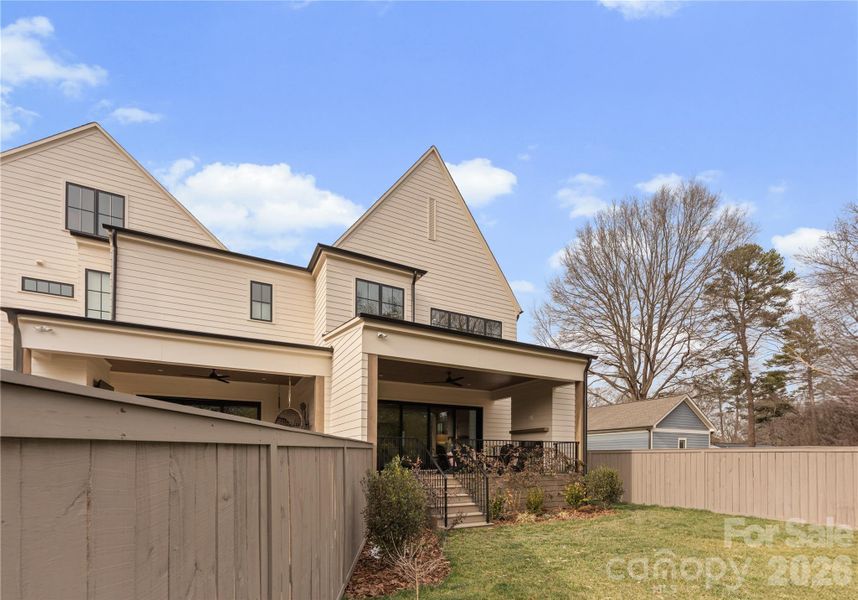Exterior details and patio area of a home in , Charlotte (Image 31).