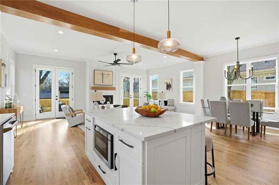 Furnished interior view inside a new home in , Atlanta (Image 9).