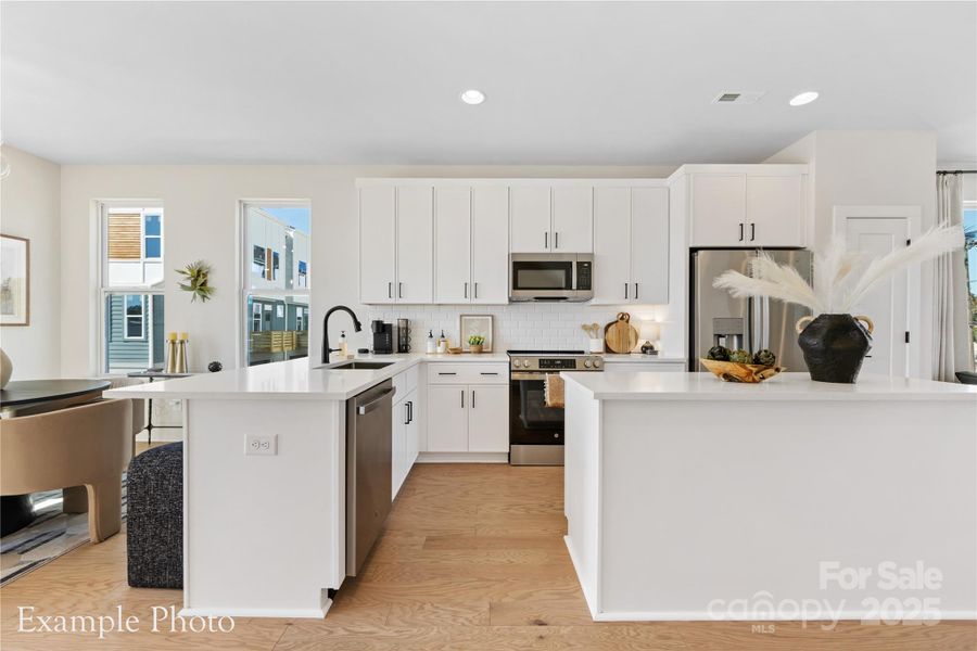 Furnished interior view inside a new home in , Charlotte (Image 17).