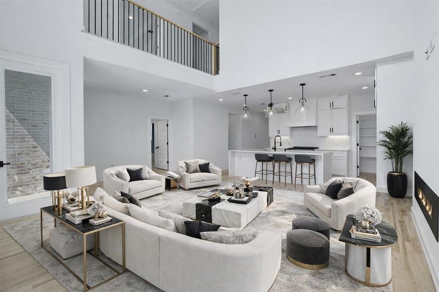 Furnished interior view inside a new home in , Arlington (Image 10).