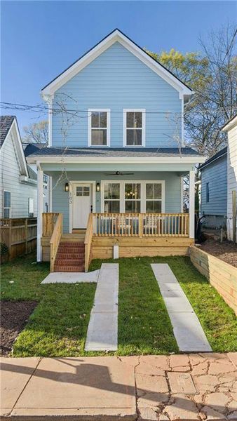 Exterior details and patio area of a home in , Atlanta (Image 28).