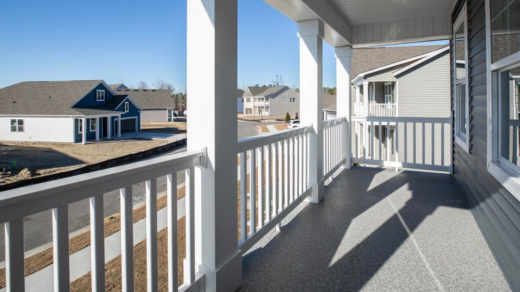 Representative exterior details of a home built from the HARBOR OAK by D.R. Horton in Indigo Preserve, Leland (Image 3).