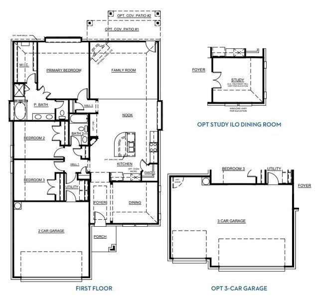 2D floor plan layout for the Concept 1849 by Landsea Homes in Pirate Village, Granbury, TX (Image 3). 2D floor plan layout for the Concept 1849 by Landsea Homes in Pirate Village, Granbury, TX (Image 3).