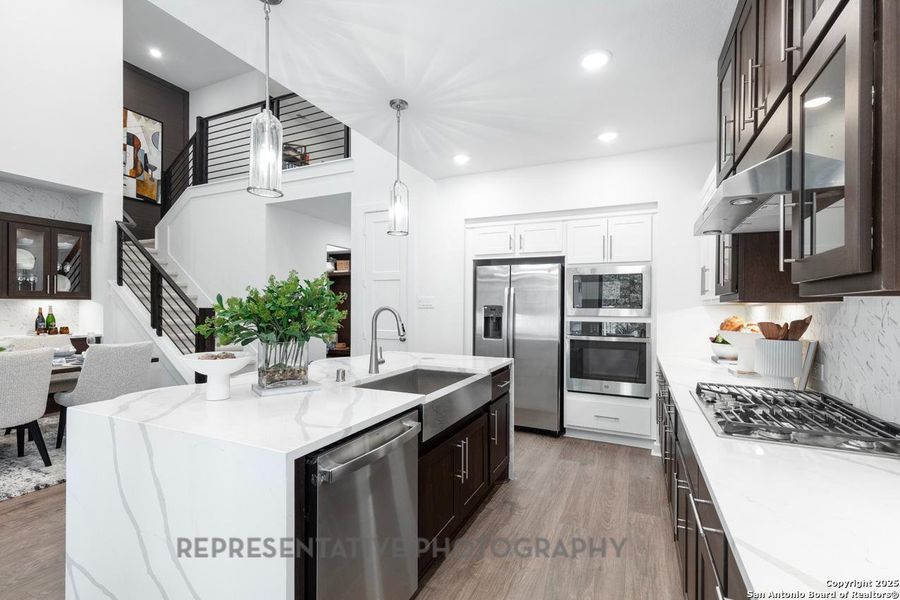 Furnished interior view inside a new home in The Crossvine, Schertz (Image 10).