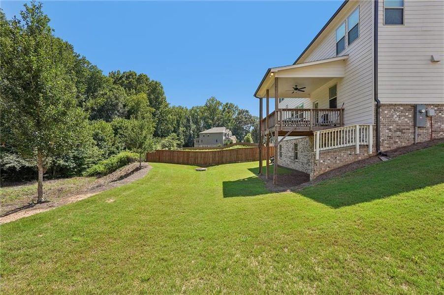 Exterior details and patio area of a home in Haley Station, Canton (Image 21).