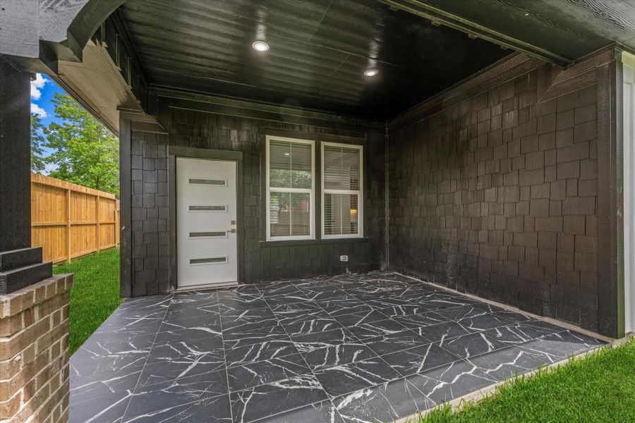 This 10'x15' back porch gives you plenty of options to relax. This 10'x15' back porch gives you plenty of options to relax.