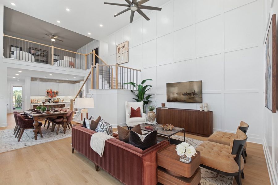 Representative Family Room - some options shown