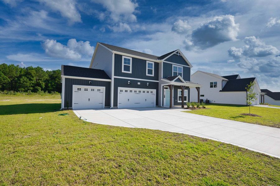 Elevation FH with 3-Car Garage