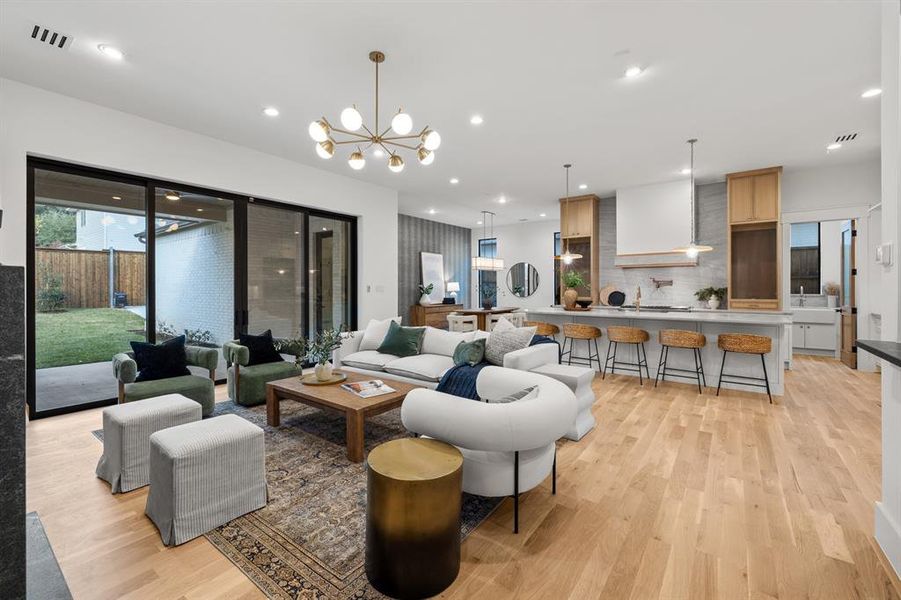 Furnished interior view inside a new home in , Dallas (Image 27).