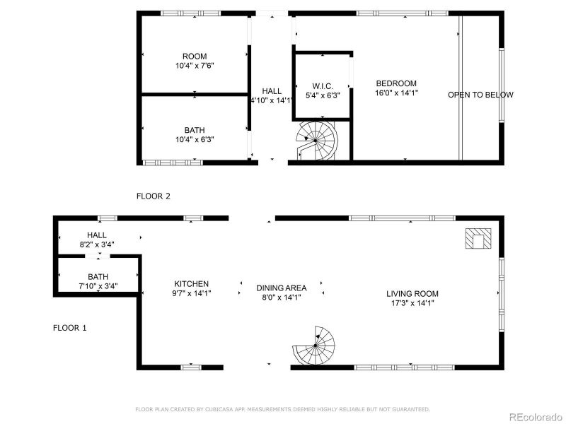Floor plan for Unit 2