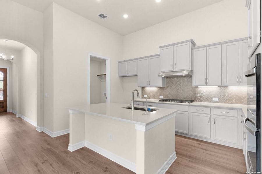 Furnished interior view inside a new home in Willis Ranch, San Antonio (Image 10).