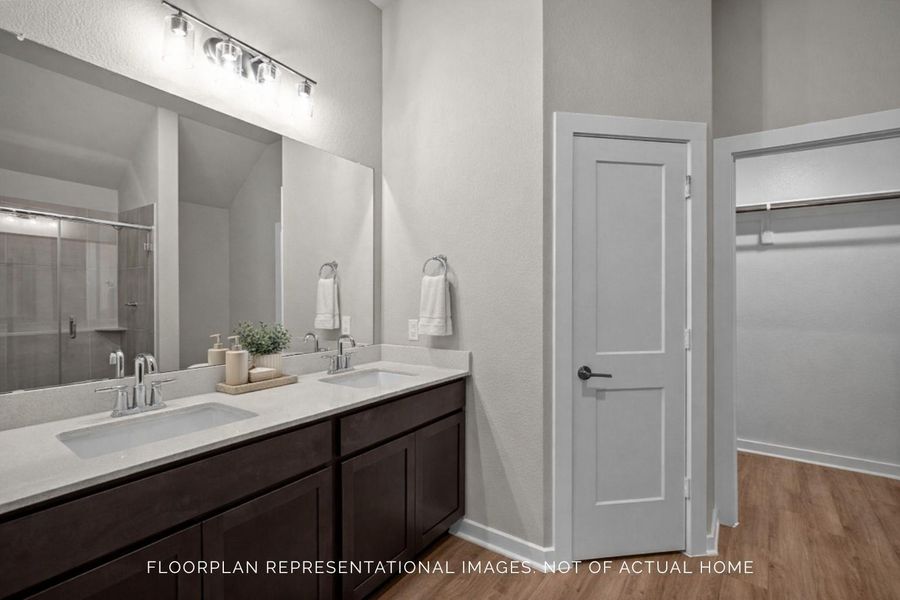 Furnished interior view inside a new home in Sorella, Tomball (Image 12).