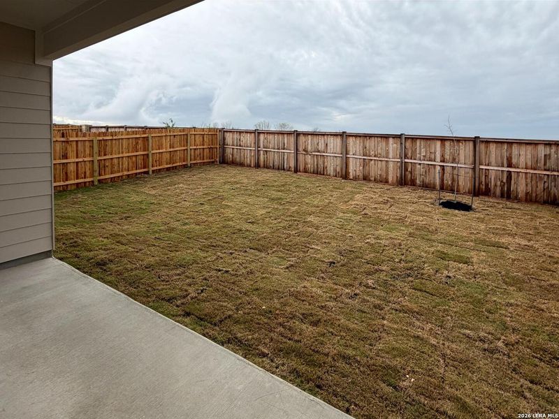 Exterior details and patio area of a home in The Wilder, Adkins (Image 3).
