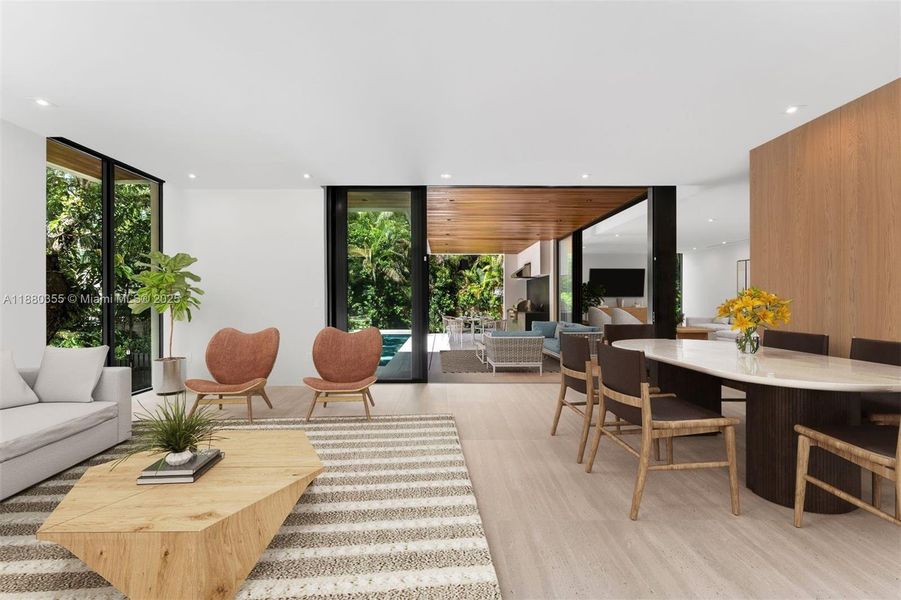 Furnished interior view inside a new home in , Miami (Image 6).