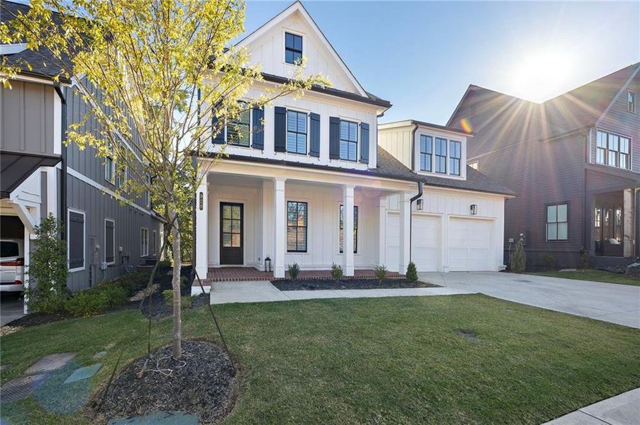 Exterior details and patio area of a home in , Marietta (Image 20).