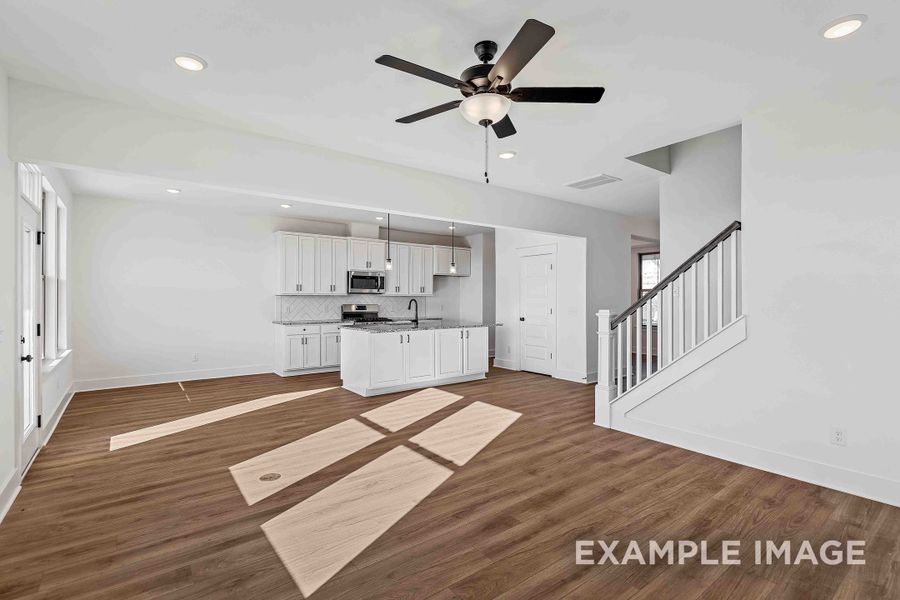 Representative unfurnished interior of a home built from the The Willow C by Davidson Homes LLC in Woods Crossing, Gallatin (Image 26).