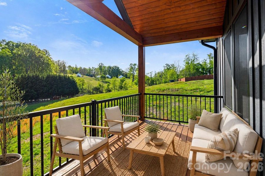 Exterior details and patio area of a home in , Alexander (Image 4).