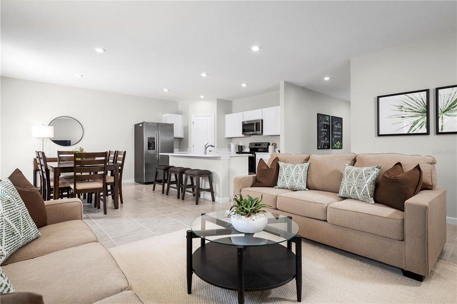 Furnished interior view inside a new home in Lakeside Preserve, Lakeland (Image 7).