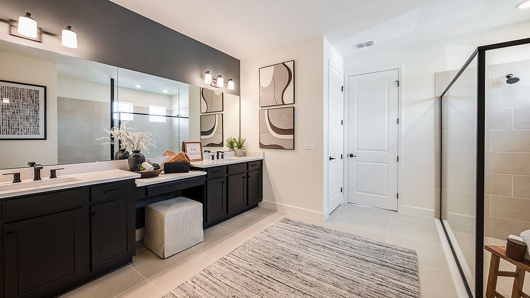 Furnished interior view inside a new home in Windward Preserve, Cocoa (Image 8). Furnished interior view inside a new home in Windward Preserve, Cocoa (Image 8).