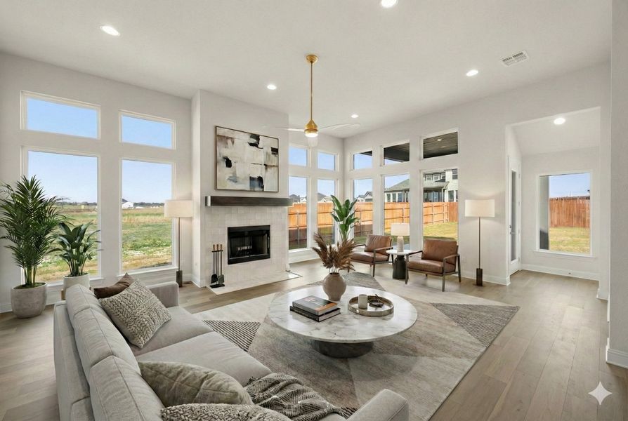 Furnished interior view inside a new home in Bull Hide Estates, Hewitt (Image 6).