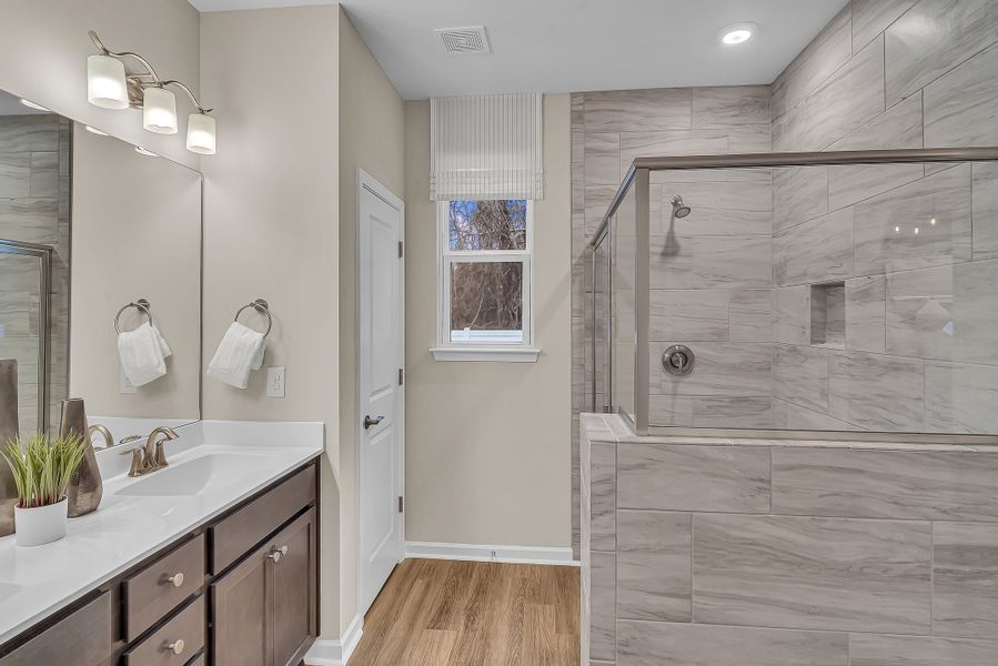 Representative furnished interior of a home built from the The Wave Crest by Chesapeake Homes in Bridgewater - Shorehaven Village, Little River (Image 12).