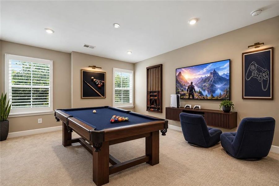 Furnished interior view inside a new home in , Atlanta (Image 36).