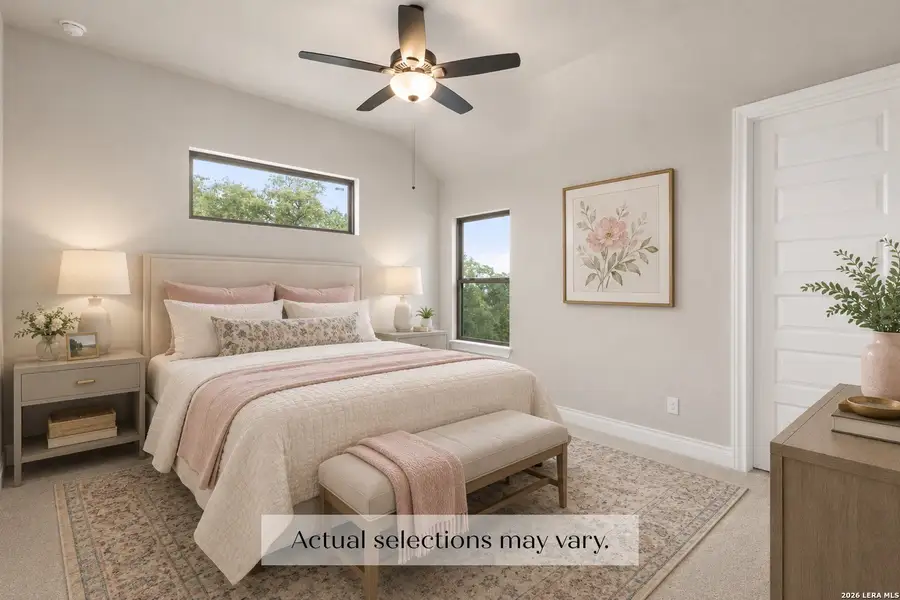 Furnished interior view inside a new home in , New Braunfels (Image 11).
