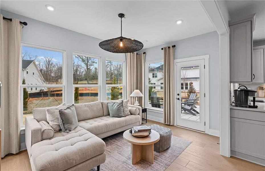 Furnished interior view inside a new home in Rose Creek, Cumming (Image 9).