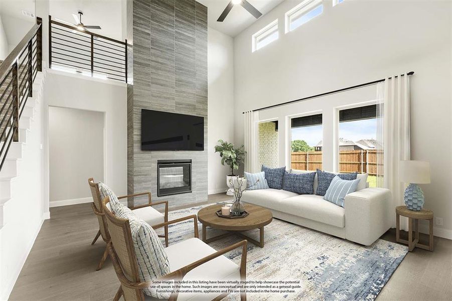 Furnished interior view inside a new home in The Oaks, Red Oak (Image 12). Furnished interior view inside a new home in The Oaks, Red Oak (Image 12).