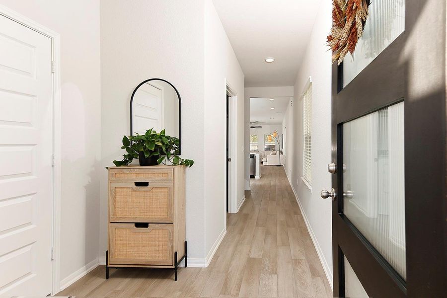 Extensive Wood Looking Tile Flooring Throughout the Main Level Extensive Wood Looking Tile Flooring Throughout the Main Level