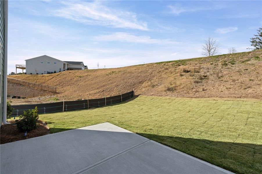 Exterior details and patio area of a home in Villas at Gold Creek, Dawsonville (Image 4).