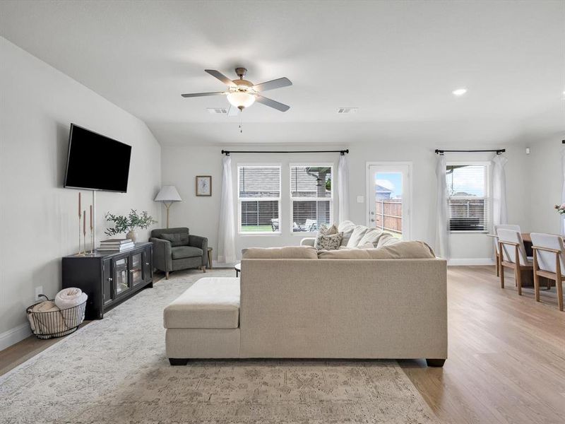 Furnished interior view inside a new home in Tesoro at Chisholm Trail Ranch, Crowley (Image 12).