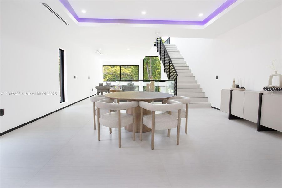 Furnished interior view inside a new home in , Miami (Image 11).