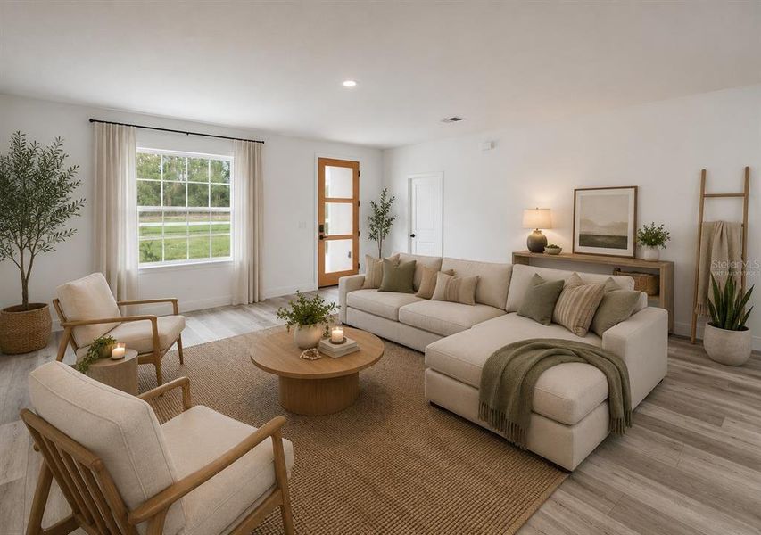 Furnished interior view inside a new home in , Ocala (Image 6). Furnished interior view inside a new home in , Ocala (Image 6).