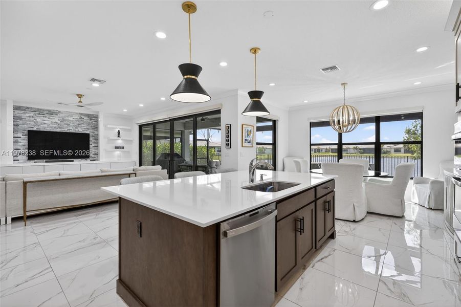 Furnished interior view inside a new home in , Port St. Lucie (Image 53).