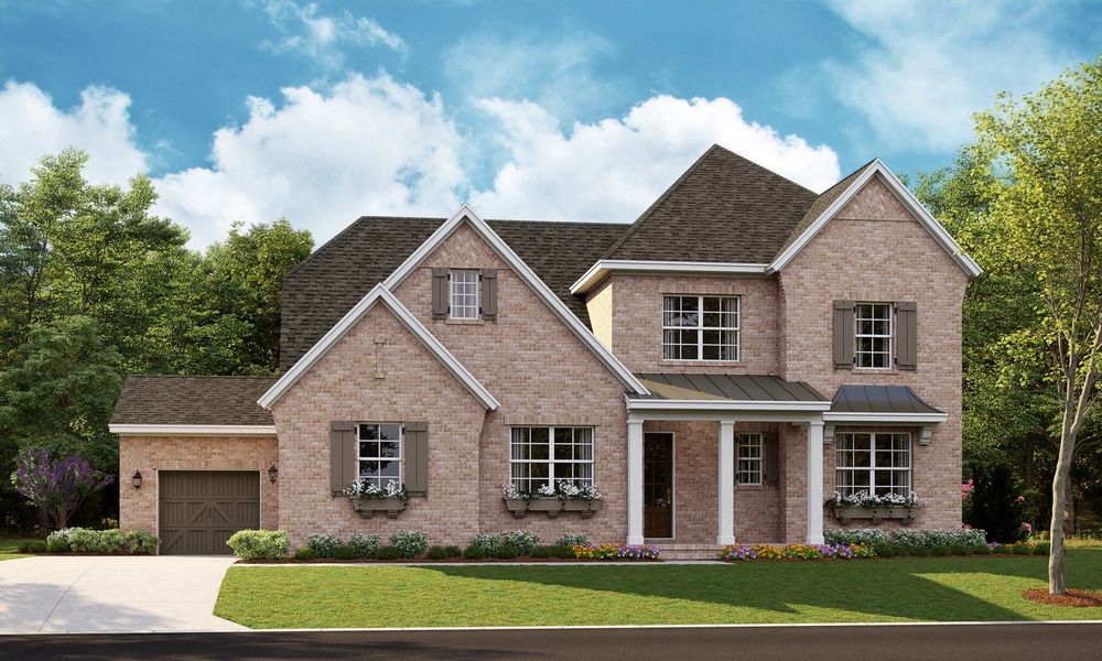 Representative exterior photo of a completed home built from the Marin by Classica Homes in McLean - Hunts Point, Belmont, NC (Image 26).