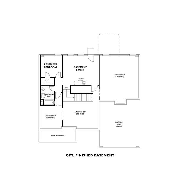 2D floor plan layout for the The Danbury J w/ Basement by Davidson Homes LLC in Fern Hollow, Buford, GA (Image 5). 2D floor plan layout for the The Danbury J w/ Basement by Davidson Homes LLC in Fern Hollow, Buford, GA (Image 5).