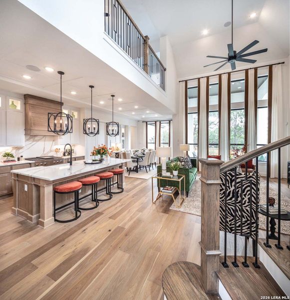 Furnished interior view inside a new home in Veramendi, New Braunfels (Image 6).