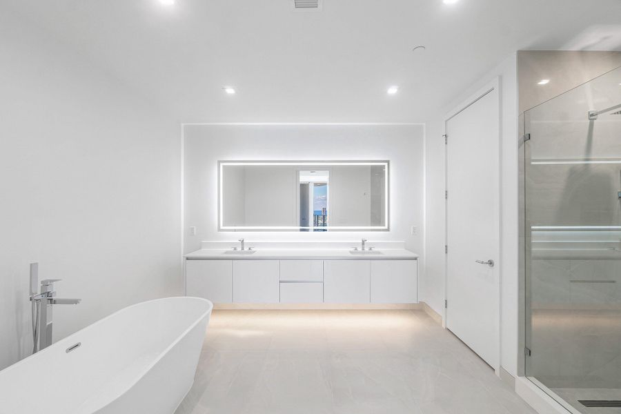 Owner's Suite Bathroom - Dual Vanities -