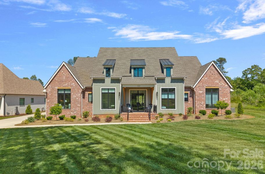 Front exterior of a new home in , Mooresville, NC, highlighting curb appeal (Image 23). Front exterior of a new home in , Mooresville, NC, highlighting curb appeal (Image 23).
